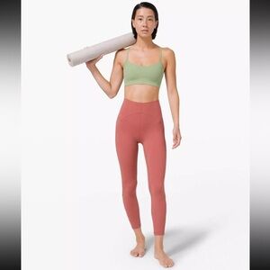 NWT Lululemon Unlimit High Rise Tight 25” *Keyhole Brier Rose Leggings size 4
